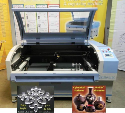 Kaitian cutter&amp;engraver laser machine 2heads 130w x51&#034;y35&#034;z10&#034; 2wtable rotarydev for sale