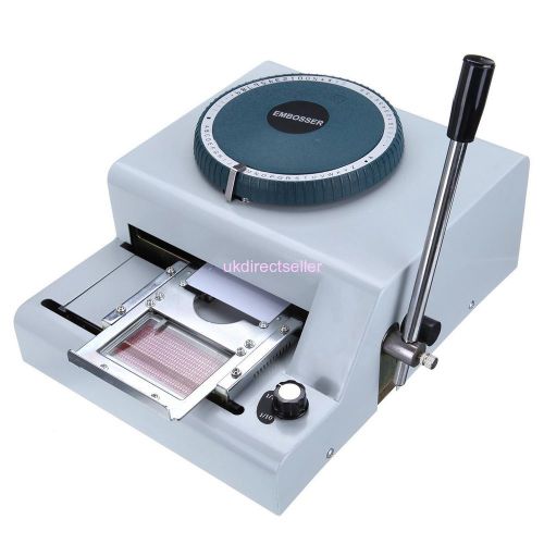 Update 68-character new pvc manual credit card embossing machine embosser for sale