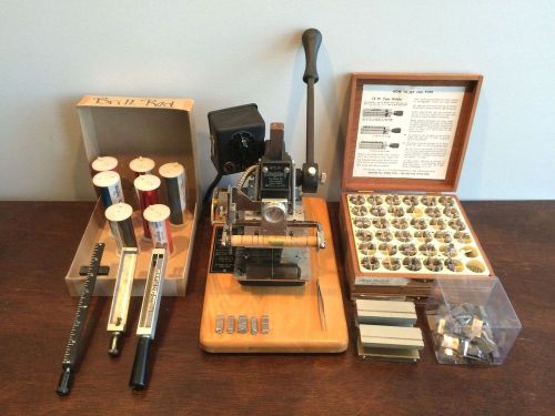 Kingsley M-101 Hot Stamp Machine &amp; Accessories