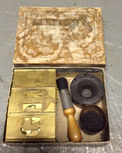 Antique reese adjustable stencil kit in original box *vintage* for sale