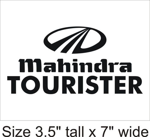 2X Car Logo Mahindra Tourister Vinyl Sticker Decal Car  Truck Bumper - 1403