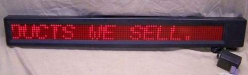 TEXT LITE MM500 Rare Vintage Scrolling LED Message Board w/ Power Supply