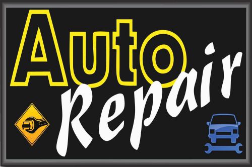 Auto repair vinyl sign banner /grommets 2&#039;x3&#039; made in usa  rv23 for sale