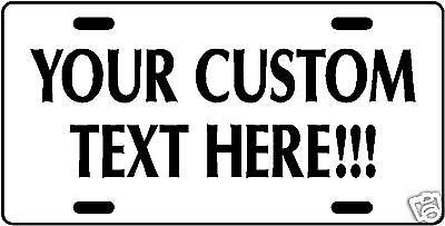 Your Text Custom Vehicle License tag car plate Personalized metal advertise auto