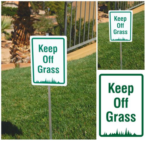 Keep Off Grass Sign with Lawn Stake Warning Signs Home Lot Private Propety New