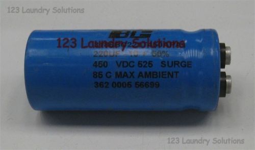 * Washer Capacitor 220MFD 450V Speed Queen, F370225P