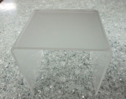 Qty 10 Frosted Acrylic Risers 1/8&#034; 3&#034; x 3&#034; x 3&#034; and qty 25 3&#034; x 3&#034; x1&#034; risers