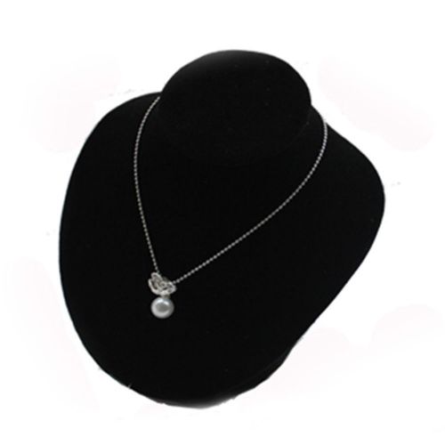 Quality Cost-efficiency Black Velvet Necklace Pendant Display Bust #18X20cm
