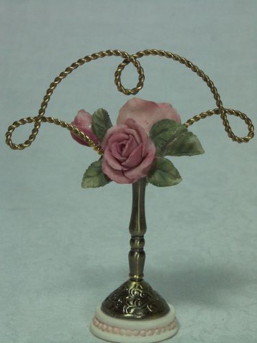 Gorgeous Rose &amp; Golden Earring Jewellery Holder NEW HLD8150