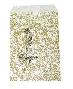 100 Jewelry Paper Gift shopping Bag 6x9 #3 Gold Tone