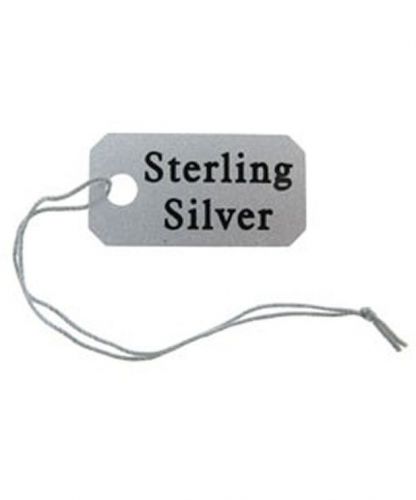500 STRING JEWELRY TAGS IMPRINTED STERLING SILVER