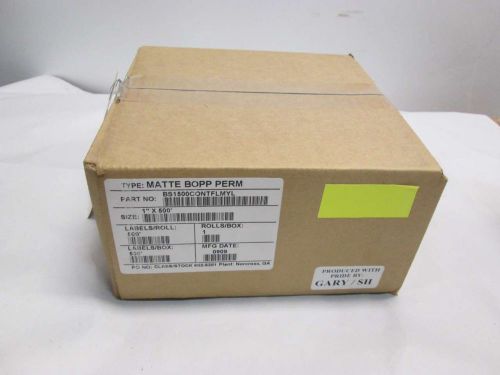 New bar scan technologies bs1500contflmyl bopp perm matte yellow labels d395988 for sale