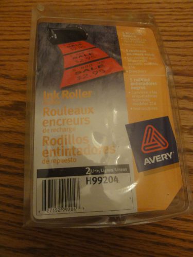 Brand New 5 Black Ink Roller Refills AVERY Price Gun Fits Model 216 H99204