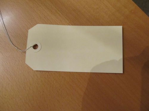 AVERY SHIPPING TAGS ( BOX OF 1000 ) PRE-STRUNG WIRED SIZE #5 ( 4-3/4&#034; X 2-3/8&#034; )