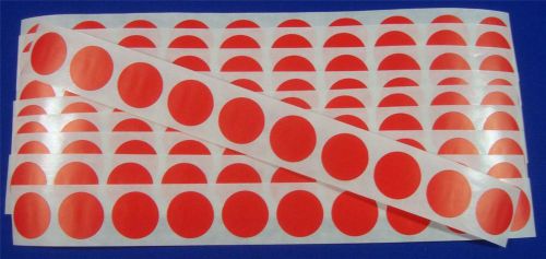100 Red Self-Adhesive Price Labels 3/4&#034; Stickers / Tags Retail Store Supplies