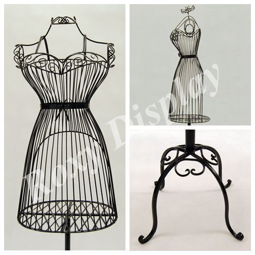 Female metal wire form with antique metal base #ty-xy140075b for sale