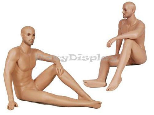 Male Fiberglass Realistic Mannequin Dress From Display #MZ-GLM1