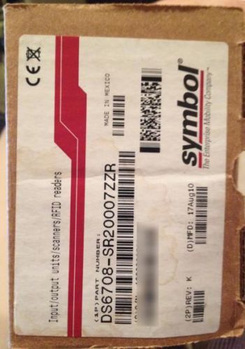 New in box symbol motorola barcode scanner ds6708-sr20007zzr reader for sale