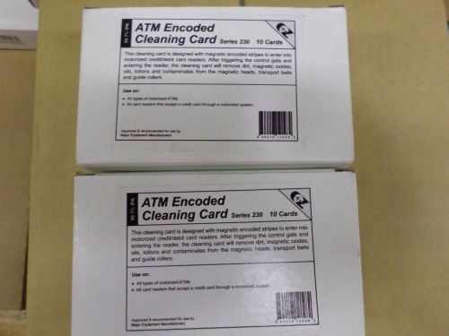 Lot of 2 packs ez  atm encoded cleaning cards series 230 (10 in each pack) for sale