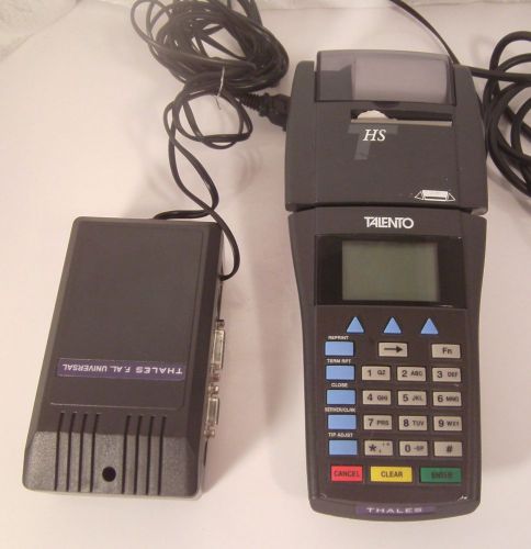 THALES TALENTO ONE T-HS CREDIT CARD TERMINAL MACHINE WITH POWER INTERFACE UNIT