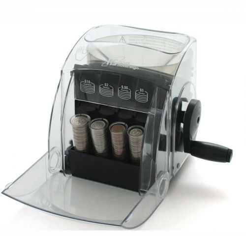 Royal sovereign qs-1 is a 1 row manual coin sorter that is eco-friendly.no elect for sale
