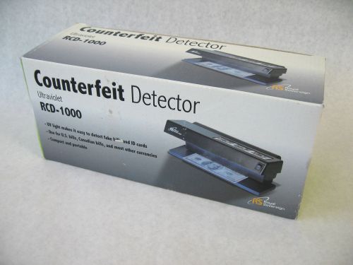 Royal Sovereign Counterfeit Currency Detector - RCD-1000 - Ultraviolet - NEW! US