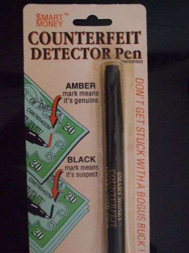 Counterfeit Money Detector Pen &#034;Smart Money&#034; Black Pen