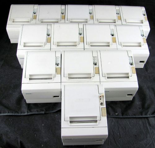 13 Epson M129B TM-T88II Thermal Receipt Printers Powered On Parts or Repair
