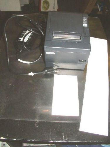 Epson TM88 III  M129C Receipt Printer Used Great condition Black with Power Cord