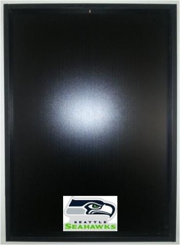 Jersey Display Case Frame Black Football Seattle Seahawks Logo Decal NEW