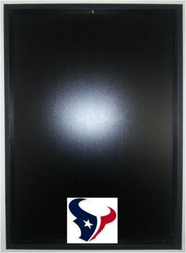 Jersey Display Case Frame Black Football Houston Texans Logo Decal Incl NEW