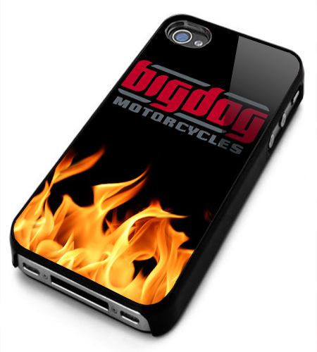 Big Dog Motorcycle Logo For iPhone 4/4s/5/5s/5c/6 Black Hard Case