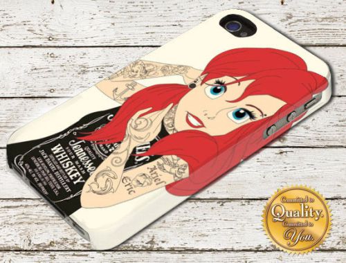 Ariel Mermaid Disney Punk Princess iPhone 4/5/6 Samsung Galaxy A106 Case