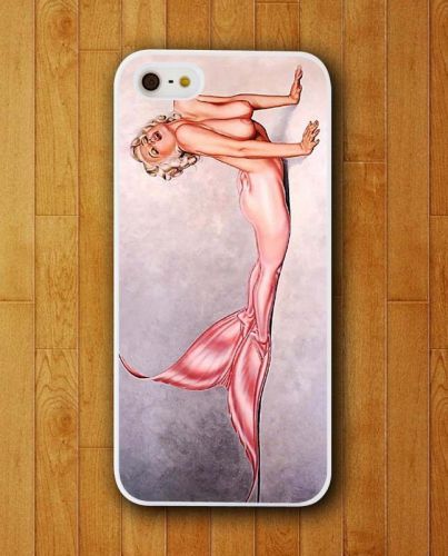 New Marilyn Monroe Naked Mermaid Case cover For iPhone and Samsung galaxy