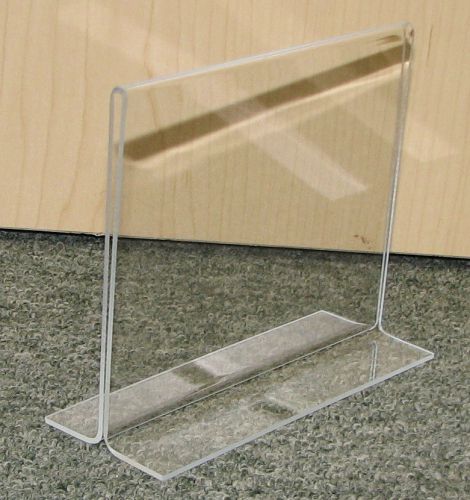 Lot of 25 5.5&#034;x4.5&#034; Acrylic Plastic Counter Picture Display Sign Holder T-Frame