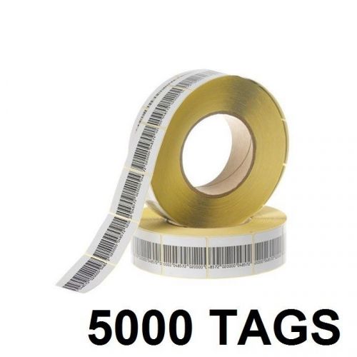 5000 PCS CHECKPOINT® BARCODE SOFT LABEL TAG 8.2  3 X 4 cm 1.18 X 1.57 inch