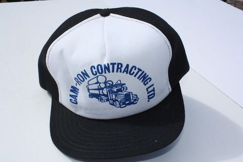 Ball cap hat - cam-ron contracting - logging log truck forest industry (h867) for sale