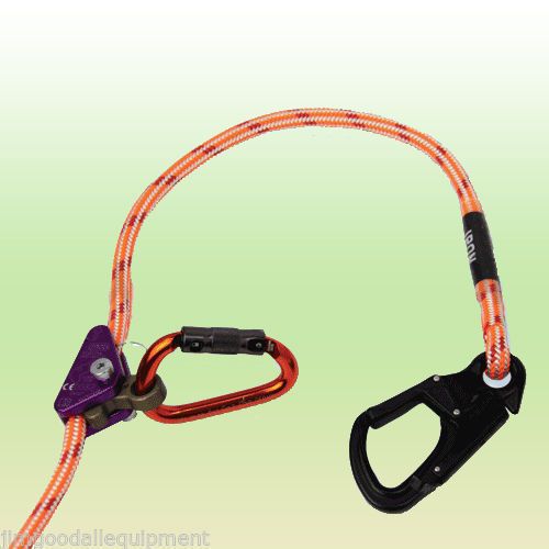 Tree Climber Positioner Lanyard Kit,10’ Flipline,Auto-Locking Carabiner