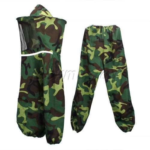 Jacket pants veil bee protecting dress camouflage beekeeping suit for adult for sale