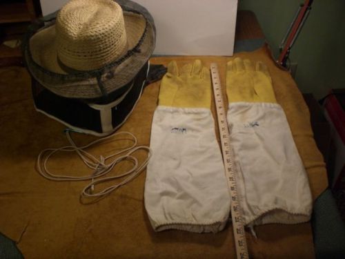 Beekeeper Gloves large size and Hat US Seller