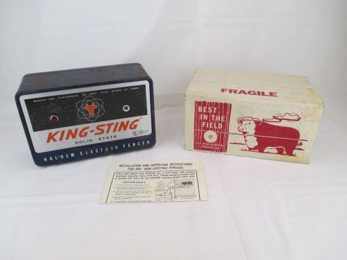 Vintage Hold &#039;Em King-Sting Electric Fencer - Model 58a