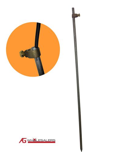 Earth grounding rod &amp; clamp- electric fence charger energiser ground solar stake for sale