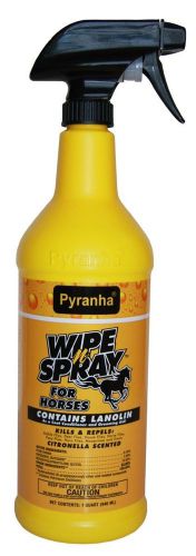 Pyranha wipe n spray quart equine horse fly spray repels kills flies mosquitoes for sale