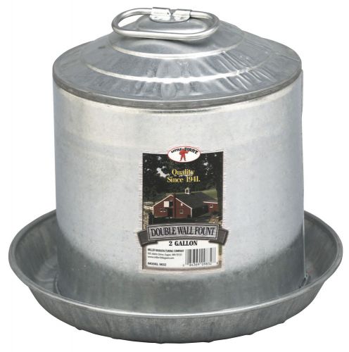 Miller Manufacturing 9832 2 Gallon Double Wall Fount