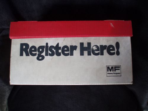 Massey Ferguson Registration Box Vintage