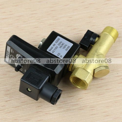 1/2&#034; AC110V Automatic Electronic Timed Drain Valve for Filter Separator Gas Tank