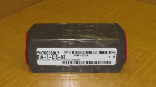 New Piston Check Valve RV20-1X/12 1&#034; Straight THD CS Body
