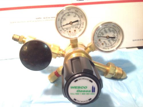 Wesco gas regulator cga 580 model # 4122381 with shut off valve  #1 for sale