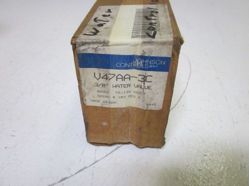 JOHNSON CONTROLS V47AA-3C VALVE WATER REGULATOR 3/8&#034;   *NEW IN A BOX*
