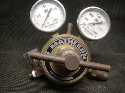 Matheson 9-580 twin gauge 3000psi gas pressure regulator for sale